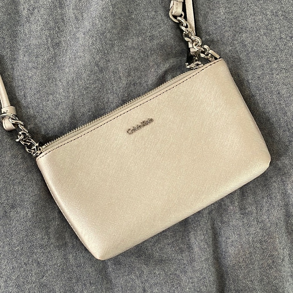 Calvin Klein silver purse